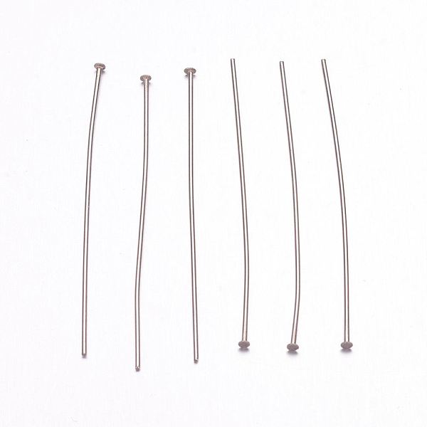PandaHall 304 Stainless Steel Flat Head Pins, Stainless Steel Color, 24x0.6mm, 22 Gauge, Head: 1.2~1.5mm 304 Stainless Steel
PandaHall 304 Stainless Steel Flat Head Pins, Stainless Steel Color, 24x0.6mm, 22 Gauge, Head: 1.2~1.5mm 304 Stainless Steel