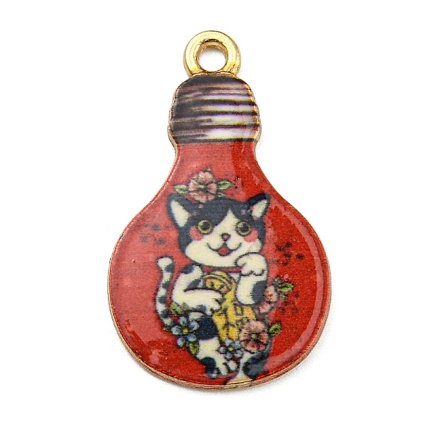 PandaHall Alloy Pendant, Lead Free & Cadmium Free & Nickel Free, Lamp Bulb with Cat Shape, FireBrick, 28x17x1.5mm, Hole: 1.8mm Alloy Cat..., Red
PandaHall Alloy Pendant, Lead Free & Cadmium Free & Nickel Free, Lamp Bulb with Cat Shape, FireBrick, 28x17x1.5mm, Hole: 1.8mm Alloy Cat..., Red