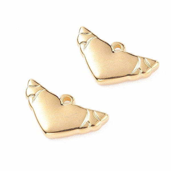 PandaHall 304 Stainless Steel Pendants Cabochons for Enamel, Heart with Wing, Golden, 9x16x2.5mm, Hole: 1mm 304 Stainless Steel Heart
PandaHall 304 Stainless Steel Pendants Cabochons for Enamel, Heart with Wing, Golden, 9x16x2.5mm, Hole: 1mm 304 Stainless Steel Heart