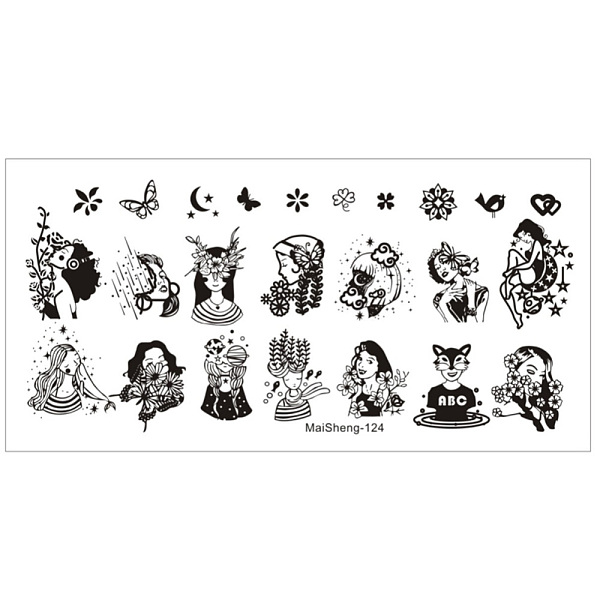 PandaHall Stainless Steel Nail Art Stamping Plates, Nail Image Flowers Owl Animal Easter Templates, for DIY Nail Manicuring Printing Tools...
PandaHall Stainless Steel Nail Art Stamping Plates, Nail Image Flowers Owl Animal Easter Templates, for DIY Nail Manicuring Printing Tools...