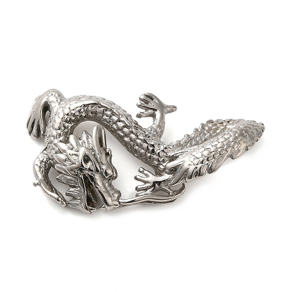 PandaHall 304 Stainless Steel Pendants, Dragon Charm, Stainless Steel Color, 39x22x6mm, Hole: 10x3.5mm 304 Stainless Steel Dragon
PandaHall 304 Stainless Steel Pendants, Dragon Charm, Stainless Steel Color, 39x22x6mm, Hole: 10x3.5mm 304 Stainless Steel Dragon