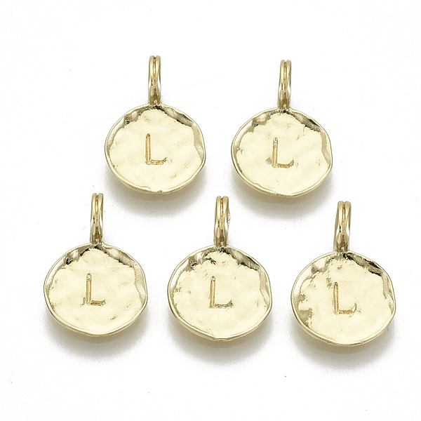 PandaHall Alloy Pendants, Cadmium Free & Nickel Free & Lead Free, Flat Round with Letter, Real 18K Gold Plated, Letter.L, 17x11.5x1.5mm...
PandaHall Alloy Pendants, Cadmium Free & Nickel Free & Lead Free, Flat Round with Letter, Real 18K Gold Plated, Letter.L, 17x11.5x1.5mm...