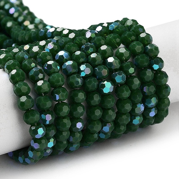 PandaHall Opaque Glass Beads Strands, Faceted, Round, Dark Green, 4mm, Hole: 0.8mm, about 87~93pcs/strand, 32~33cm Glass Round
PandaHall Opaque Glass Beads Strands, Faceted, Round, Dark Green, 4mm, Hole: 0.8mm, about 87~93pcs/strand, 32~33cm Glass Round