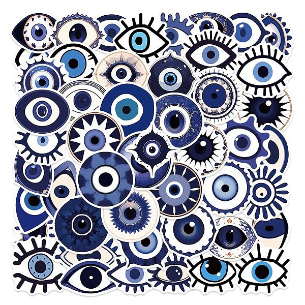 PandaHall 50Pcs Halloween Evil Eye PVC Self Adhesive Cartoon Stickers, Waterproof Lucky Eye Decals for Laptop, Bottle, Luggage Decor, Blue...
PandaHall 50Pcs Halloween Evil Eye PVC Self Adhesive Cartoon Stickers, Waterproof Lucky Eye Decals for Laptop, Bottle, Luggage Decor, Blue...