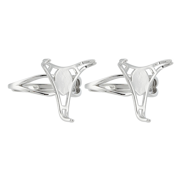 PandaHall GOMAKERER 2Pcs Rhodium Plated 925 Sterling Silver Adjustable Ring Findings, Prong Ring Settings, Triangle, Platinum, Inner...
PandaHall GOMAKERER 2Pcs Rhodium Plated 925 Sterling Silver Adjustable Ring Findings, Prong Ring Settings, Triangle, Platinum, Inner...