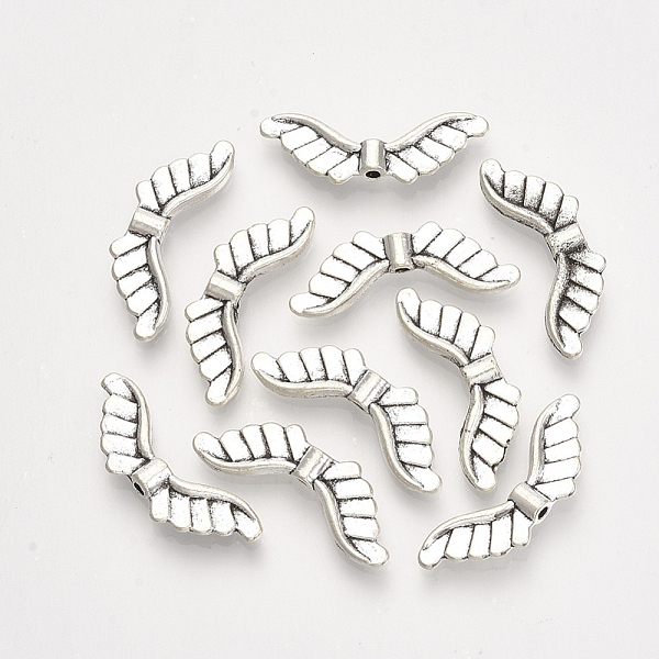 PandaHall Tibetan Style Alloy Beads, Cadmium Free & Lead Free, Wing, Antique Silver, 8.5x24x3mm, Hole: 1.2mm, about 1070pcs/1000g Alloy Wing
PandaHall Tibetan Style Alloy Beads, Cadmium Free & Lead Free, Wing, Antique Silver, 8.5x24x3mm, Hole: 1.2mm, about 1070pcs/1000g Alloy Wing