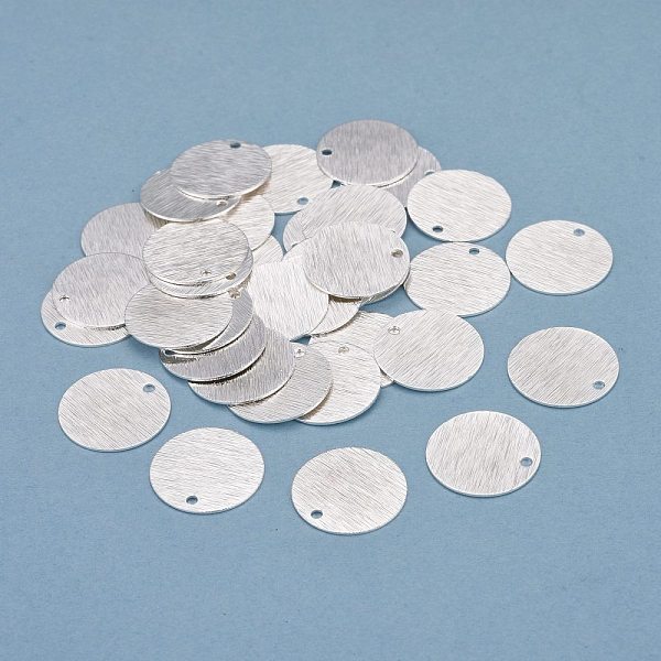 PandaHall Brass Charms, Flat Round, 925 Sterling Silver Plated, 15x0.5mm, Hole: 1.4mm Brass Flat Round
PandaHall Brass Charms, Flat Round, 925 Sterling Silver Plated, 15x0.5mm, Hole: 1.4mm Brass Flat Round