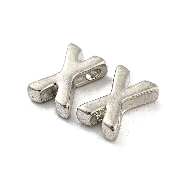 PandaHall Platinum Plated Alloy Beads, Initial Letter, Letter.X, 10x3mm, Hole: 1.8mm Alloy Letter X
PandaHall Platinum Plated Alloy Beads, Initial Letter, Letter.X, 10x3mm, Hole: 1.8mm Alloy Letter X