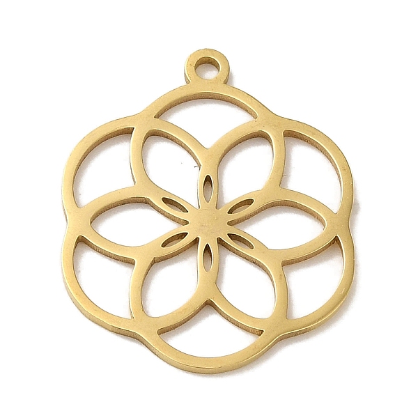PandaHall Vacuum Plating 201 Stainless Steel Pendants, Laser Cut, Flower Charm, Real 18K Gold Plated, 21.5x18x0.9mm, Hole: 1.4mm 201...
PandaHall Vacuum Plating 201 Stainless Steel Pendants, Laser Cut, Flower Charm, Real 18K Gold Plated, 21.5x18x0.9mm, Hole: 1.4mm 201...