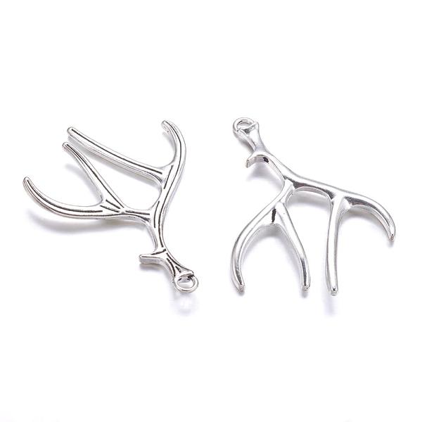 PandaHall Tibetan Style Alloy Deer Antler Pendants, Cadmium Free & Lead Free, Antique Silver, 50x38x2.5mm, Hole: 2mm Alloy Others
PandaHall Tibetan Style Alloy Deer Antler Pendants, Cadmium Free & Lead Free, Antique Silver, 50x38x2.5mm, Hole: 2mm Alloy Others