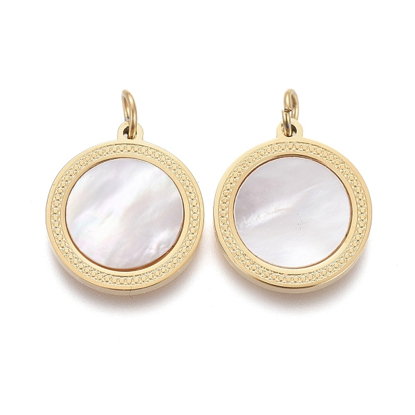 PandaHall Natural Shell Pendants, with Golden Plated 316 Surgical Stainless Steel Findings and Jump Rings, Flat Round, Seashell Color...
PandaHall Natural Shell Pendants, with Golden Plated 316 Surgical Stainless Steel Findings and Jump Rings, Flat Round, Seashell Color...