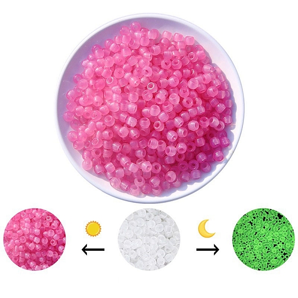 PandaHall Luminous Acrylic Beads, Glow in the Dark, for DIY Jewelry Accessories, Column, Hot Pink, 8x6mm, Hole: 3.5mm, about 700pcs/bag...
PandaHall Luminous Acrylic Beads, Glow in the Dark, for DIY Jewelry Accessories, Column, Hot Pink, 8x6mm, Hole: 3.5mm, about 700pcs/bag...