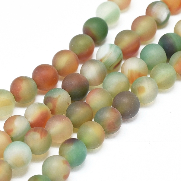 PandaHall Natural Peacock Agate Beads Strands, Frosted, Dyed & Heated, Round, 6~6.5mm, Hole: 0.8mm, about 65 pcs/Strand, 14.96 inch(38 cm)...
PandaHall Natural Peacock Agate Beads Strands, Frosted, Dyed & Heated, Round, 6~6.5mm, Hole: 0.8mm, about 65 pcs/Strand, 14.96 inch(38 cm)...