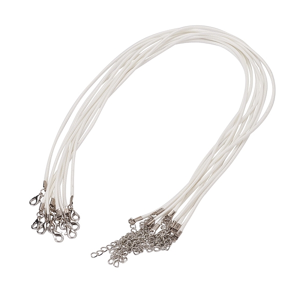 PandaHall Waxed Cord Necklace Making, with Zinc Alloy Lobster Claw Clasps, Platinum, White, 17.8 inch~18 inch(45.5~46cm), 2mm Waxed Cord...
PandaHall Waxed Cord Necklace Making, with Zinc Alloy Lobster Claw Clasps, Platinum, White, 17.8 inch~18 inch(45.5~46cm), 2mm Waxed Cord...