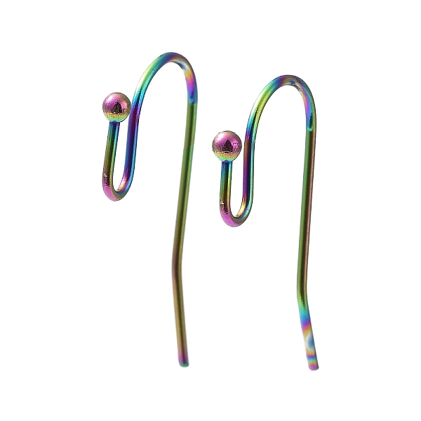 PandaHall Ion Plating(IP) 316 Stainless Steel Earring Hooks, Ear Wire, Rainbow Color, 21x12x2mm, 20 Gauge, Pin: 0.8mm 316 Surgical Stainless...
PandaHall Ion Plating(IP) 316 Stainless Steel Earring Hooks, Ear Wire, Rainbow Color, 21x12x2mm, 20 Gauge, Pin: 0.8mm 316 Surgical Stainless...