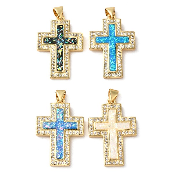 PandaHall Rack Plating Brass Micro Pave Clear Cubic Zirconia Pendants, with Opal, Cadmium Free & Lead Free, Long-Lasting Plated, Real 18K..., Multicolor
PandaHall Rack Plating Brass Micro Pave Clear Cubic Zirconia Pendants, with Opal, Cadmium Free & Lead Free, Long-Lasting Plated, Real 18K..., Multicolor