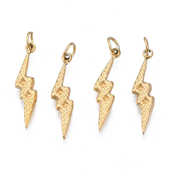 PandaHall 316 Surgical Stainless Steel Pendants Rhinestone Settings, with Jump Rings, Lightning Bolt, Real 14K Gold Plated, Fit For 1.2mm...
PandaHall 316 Surgical Stainless Steel Pendants Rhinestone Settings, with Jump Rings, Lightning Bolt, Real 14K Gold Plated, Fit For 1.2mm...