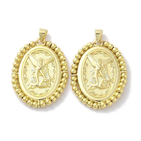 PandaHall Rack Plated Brass Pendant, Long-Lasting Plated, Lead Free & Cadmium Free, Oval, Real 18K Gold Plated, 35x26x3mm, Hole: 3.4mm Brass...
PandaHall Rack Plated Brass Pendant, Long-Lasting Plated, Lead Free & Cadmium Free, Oval, Real 18K Gold Plated, 35x26x3mm, Hole: 3.4mm Brass...