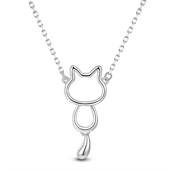 PandaHall SHEGRACE Rhodium Plated 925 Sterling Silver Pendant Necklaces, with Spring Ring Clasp, Cat Shape, Platinum, 15.8 inch(40cm)...
PandaHall SHEGRACE Rhodium Plated 925 Sterling Silver Pendant Necklaces, with Spring Ring Clasp, Cat Shape, Platinum, 15.8 inch(40cm)...