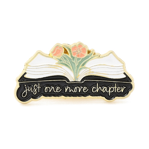 PandaHall Reading Theme Zinc Alloy Enamel Pins, Word Just One More Chapter Brooch for Backpack Clothes, Flower, 15.7x30.4x1.5mm Alloy+Enamel...
PandaHall Reading Theme Zinc Alloy Enamel Pins, Word Just One More Chapter Brooch for Backpack Clothes, Flower, 15.7x30.4x1.5mm Alloy+Enamel...