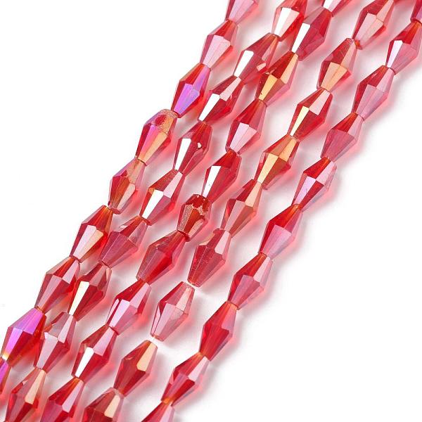 PandaHall Transparent Glass Beads, Bicone, AB Color Plated, Faceted, FireBrick, 8x4mm, Hole: 0.8mm, about 70pcs/strand, 20.47 inch(52cm)..., Red
PandaHall Transparent Glass Beads, Bicone, AB Color Plated, Faceted, FireBrick, 8x4mm, Hole: 0.8mm, about 70pcs/strand, 20.47 inch(52cm)..., Red