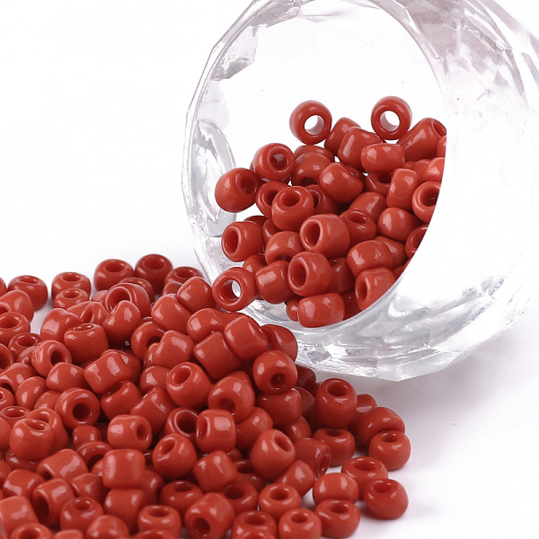 PandaHall Glass Seed Beads, Opaque Colours Seed, Round, Red, Size: about 4mm in diameter, hole:1.5mm, about 1000pcs/100g Glass Red
PandaHall Glass Seed Beads, Opaque Colours Seed, Round, Red, Size: about 4mm in diameter, hole:1.5mm, about 1000pcs/100g Glass Red