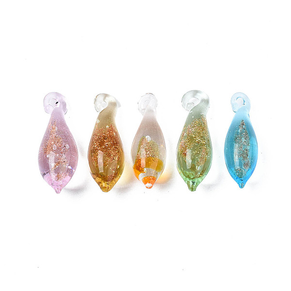 PandaHall Handmade Gold Sand Lampwork Pendants, Teardrop, Mixed Color, 24~27x7.5mm, Hole: 1.2~2mm Lampwork Teardrop Multicolor
PandaHall Handmade Gold Sand Lampwork Pendants, Teardrop, Mixed Color, 24~27x7.5mm, Hole: 1.2~2mm Lampwork Teardrop Multicolor