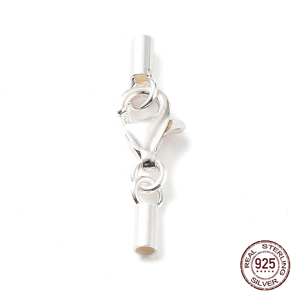 PandaHall 925 Sterling Silver Lobster Claw Clasps, with Cord Ends and 925 Stamp, Silver, 20mm, Inner Diameter: 1.5mm Sterling Silver
PandaHall 925 Sterling Silver Lobster Claw Clasps, with Cord Ends and 925 Stamp, Silver, 20mm, Inner Diameter: 1.5mm Sterling Silver