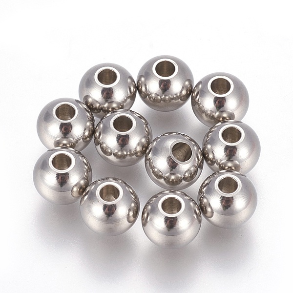 PandaHall 201 Stainless Steel Beads, Round, Stainless Steel Color, 8x6.5mm, Hole: 2.5mm 201 Stainless Steel Round
PandaHall 201 Stainless Steel Beads, Round, Stainless Steel Color, 8x6.5mm, Hole: 2.5mm 201 Stainless Steel Round