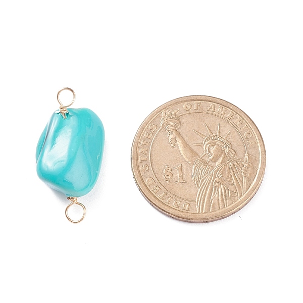 PandaHall Electroplated Natural Freshwater Shell Connector Charms, with Light Gold Plated Brass Findings, Nuggets, Mixed Color..., Multicolor
PandaHall Electroplated Natural Freshwater Shell Connector Charms, with Light Gold Plated Brass Findings, Nuggets, Mixed Color..., Multicolor