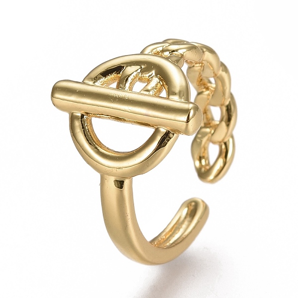 PandaHall Brass Cuff Rings, Open Rings, Ring with Bar, Real 18K Gold Plated, US Size 6(16.5mm) Brass
PandaHall Brass Cuff Rings, Open Rings, Ring with Bar, Real 18K Gold Plated, US Size 6(16.5mm) Brass
