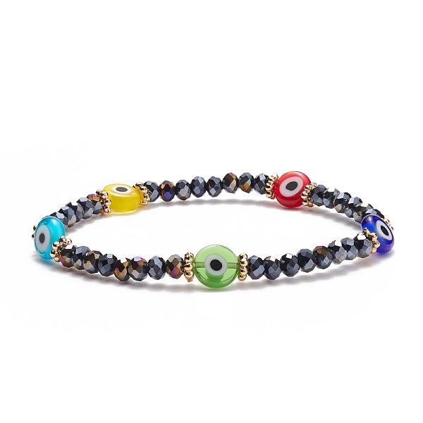 PandaHall Glass & Lampwork Evil Eye Beaded Stretch Bracelet for Women, Black, Inner Diameter: 2-1/8 inch(5.4cm) Glass Evil Eye Black
PandaHall Glass & Lampwork Evil Eye Beaded Stretch Bracelet for Women, Black, Inner Diameter: 2-1/8 inch(5.4cm) Glass Evil Eye Black