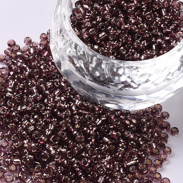 PandaHall 12/0 Glass Seed Beads, Silver Lined Round Hole, Round, Rosy Brown, 12/0, 2mm, Hole: 1mm, about 3333pcs/50g, 50g/bag...
PandaHall 12/0 Glass Seed Beads, Silver Lined Round Hole, Round, Rosy Brown, 12/0, 2mm, Hole: 1mm, about 3333pcs/50g, 50g/bag...