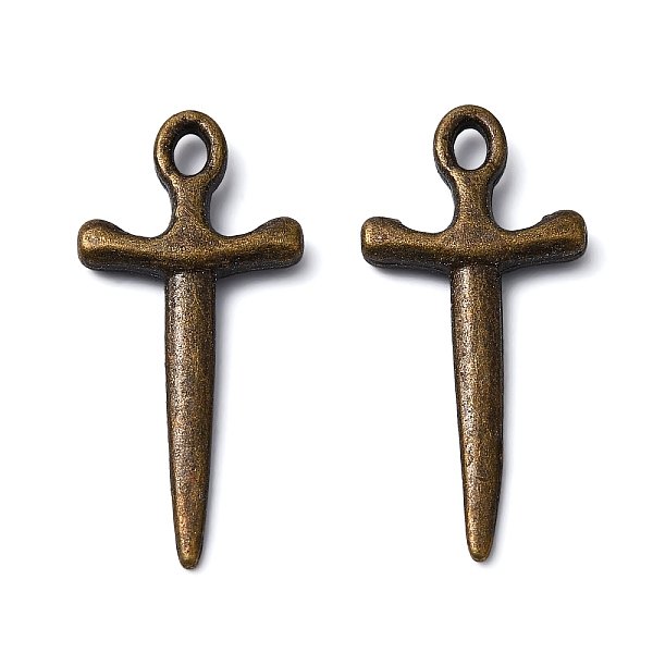 PandaHall Tibetan Style Alloy Sword Pendants, Cadmium Free & Nickel Free & Lead Free, Antique Bronze, 20.5x10x2mm, Hole: 2x1.5mm Alloy...
PandaHall Tibetan Style Alloy Sword Pendants, Cadmium Free & Nickel Free & Lead Free, Antique Bronze, 20.5x10x2mm, Hole: 2x1.5mm Alloy...