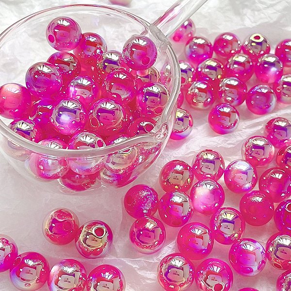 PandaHall Rainbow Iridescent Plating Acrylic Beads, Round, Medium Orchid, 11.5mm, Hole: 2mm Acrylic Round
PandaHall Rainbow Iridescent Plating Acrylic Beads, Round, Medium Orchid, 11.5mm, Hole: 2mm Acrylic Round