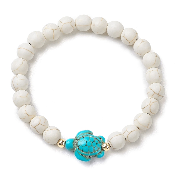 PandaHall Round Synthetic Howlite Beaded Stretch Bracelets, Summer Beach Turtle Synthetic Turquoise Bracelets for Women Men, Inner Diameter...
PandaHall Round Synthetic Howlite Beaded Stretch Bracelets, Summer Beach Turtle Synthetic Turquoise Bracelets for Women Men, Inner Diameter...
