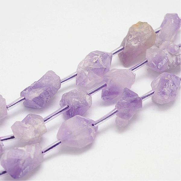PandaHall Natural Amethyst Bead Strands, Nuggets, 9~17x10~13x8~18mm, Hole: 1.2mm, about 22pcs/strand, 15.7 inch(400mm) Amethyst Nuggets
PandaHall Natural Amethyst Bead Strands, Nuggets, 9~17x10~13x8~18mm, Hole: 1.2mm, about 22pcs/strand, 15.7 inch(400mm) Amethyst Nuggets