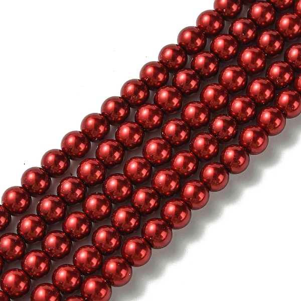PandaHall Eco-Friendly Dyed Glass Pearl Round Beads Strands, Grade A, Cotton Cord Threaded, Crimson, 6mm, Hole: 1.2~1.5mm, about..., Pink
PandaHall Eco-Friendly Dyed Glass Pearl Round Beads Strands, Grade A, Cotton Cord Threaded, Crimson, 6mm, Hole: 1.2~1.5mm, about..., Pink