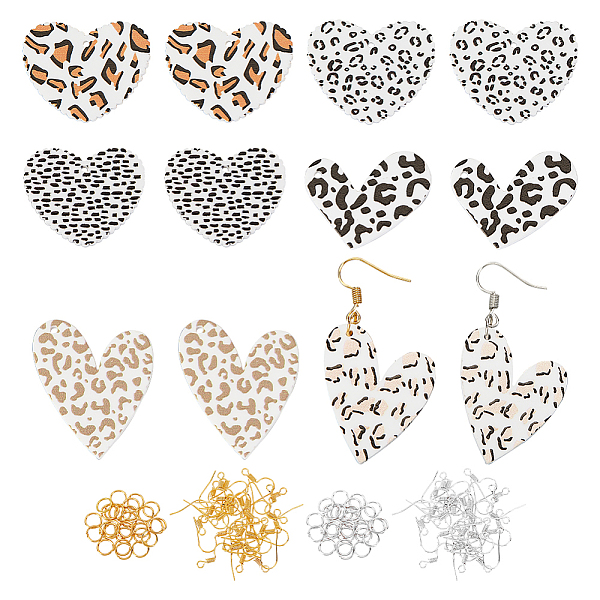 PandaHall Olycraft DIY Heart Dangle Earring Making Kit, Including Leopard Printe & Spot Pattern Acrylic Pendants, Iron Earring Hooks & Jump..., Multicolor
PandaHall Olycraft DIY Heart Dangle Earring Making Kit, Including Leopard Printe & Spot Pattern Acrylic Pendants, Iron Earring Hooks & Jump..., Multicolor
