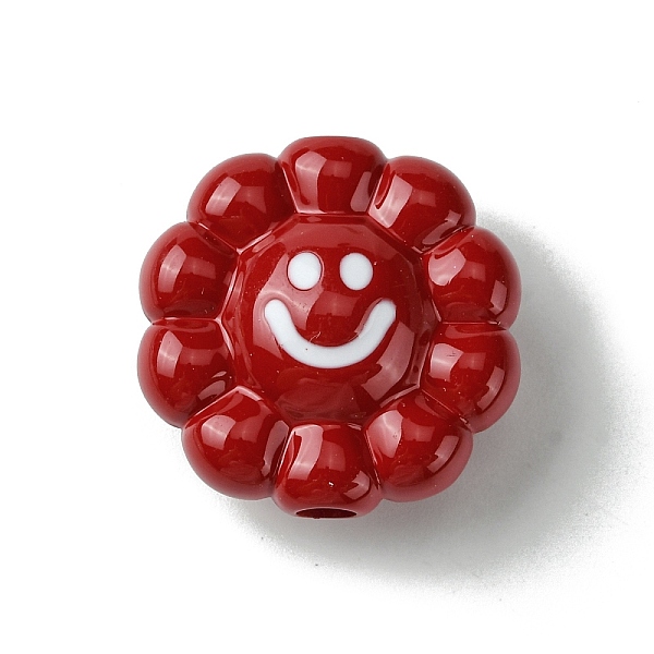 PandaHall Dopamine Style Opaque Acrylic Beads, Flower with Smiling, Dark Red, 23.5x24x11.5mm, Hole: 3.5mm Acrylic Flower
PandaHall Dopamine Style Opaque Acrylic Beads, Flower with Smiling, Dark Red, 23.5x24x11.5mm, Hole: 3.5mm Acrylic Flower