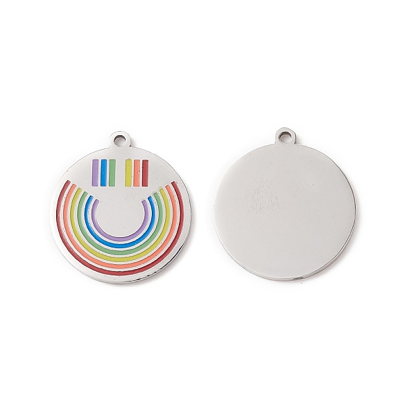 PandaHall 304 Stainless Steel Enamel Pendants, Lead Free & Cadmium Free, Flat Round, Pride Theme, Colorful, 28x25x1.5mm, Hole: 2mm Stainless...
PandaHall 304 Stainless Steel Enamel Pendants, Lead Free & Cadmium Free, Flat Round, Pride Theme, Colorful, 28x25x1.5mm, Hole: 2mm Stainless...