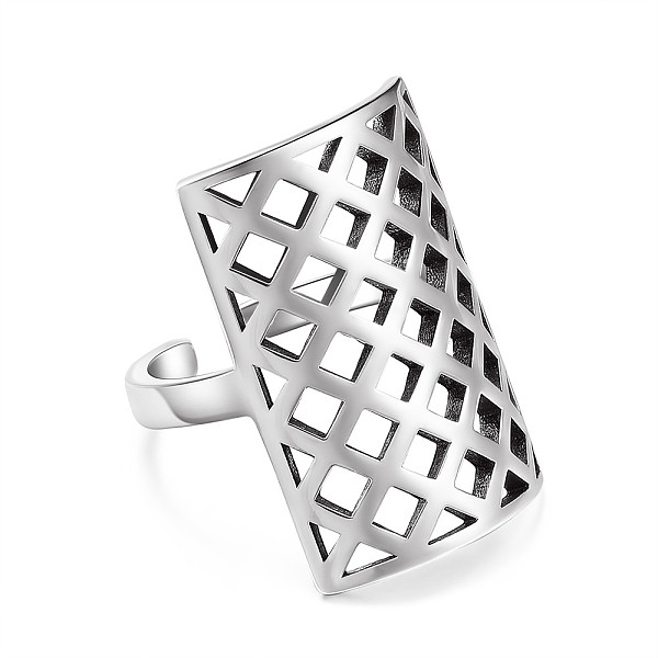PandaHall 925 Sterling Silver Mesh Cuff Rings, Open Rings, Antique Silver & Platinum, Antique Silver & Platinum, Size 7, 17mm Sterling...
PandaHall 925 Sterling Silver Mesh Cuff Rings, Open Rings, Antique Silver & Platinum, Antique Silver & Platinum, Size 7, 17mm Sterling...