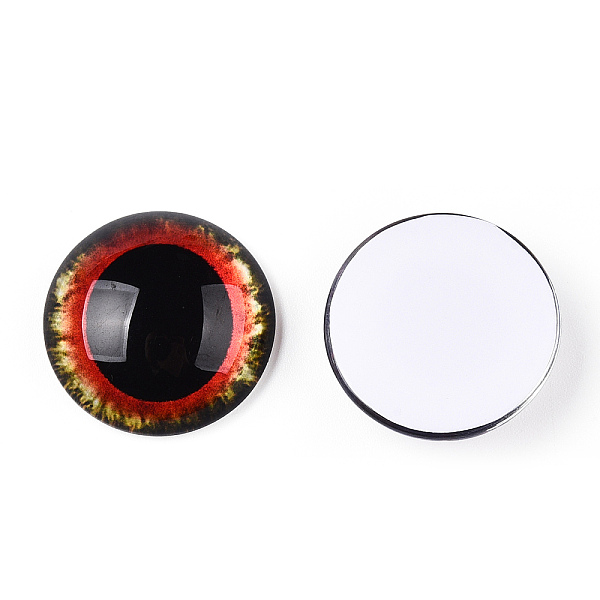 PandaHall Glass Cabochons, Half Round with Eye, Red, 20x6.5mm Glass Half Round Red
PandaHall Glass Cabochons, Half Round with Eye, Red, 20x6.5mm Glass Half Round Red
