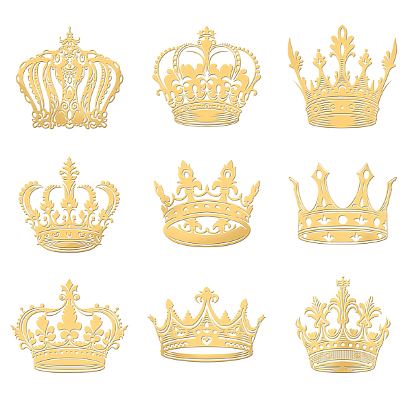 PandaHall Nickel Decoration Stickers, Metal Resin Filler, Epoxy Resin & UV Resin Craft Filling Material, Crown Pattern, 40x40mm, 9 style...
PandaHall Nickel Decoration Stickers, Metal Resin Filler, Epoxy Resin & UV Resin Craft Filling Material, Crown Pattern, 40x40mm, 9 style...