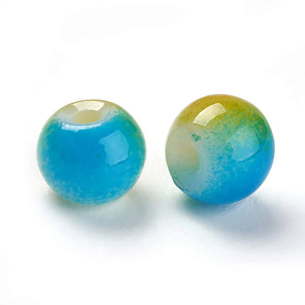 PandaHall Spray Painted Resin Beads, Round, Two Tone, Colorful, 4.5x4mm, Hole: 1mm Resin Round
PandaHall Spray Painted Resin Beads, Round, Two Tone, Colorful, 4.5x4mm, Hole: 1mm Resin Round