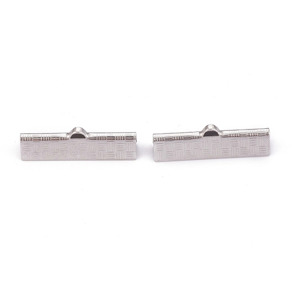 PandaHall 304 Stainless Steel Ribbon Crimp Ends, Stainless Steel Color, 7x25x5.5mm, Hole: 1.4x0.5mm 304 Stainless Steel
PandaHall 304 Stainless Steel Ribbon Crimp Ends, Stainless Steel Color, 7x25x5.5mm, Hole: 1.4x0.5mm 304 Stainless Steel