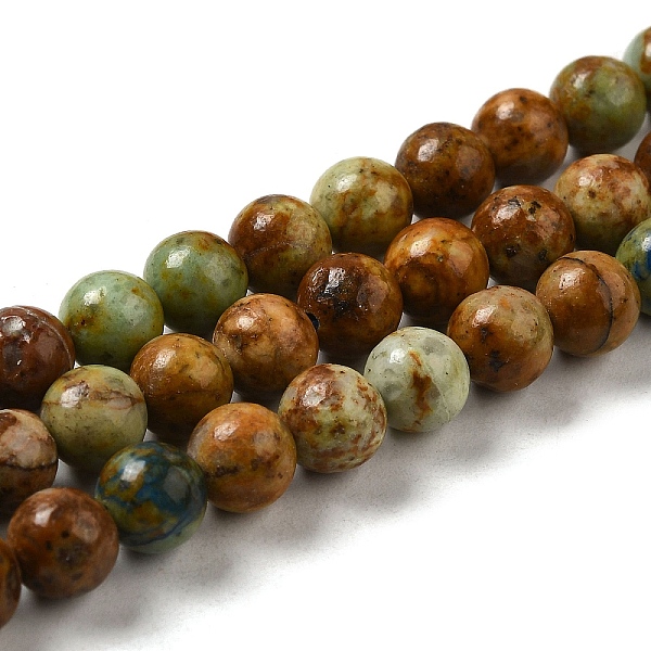 PandaHall Natural Yellow Chrysocolla Beads Strands, Round, 6~7mm, Hole: 1mm, about 62~63pcs/strand, 15.47~15.75''(39.3~40cm) Chrysocolla...
PandaHall Natural Yellow Chrysocolla Beads Strands, Round, 6~7mm, Hole: 1mm, about 62~63pcs/strand, 15.47~15.75''(39.3~40cm) Chrysocolla...
