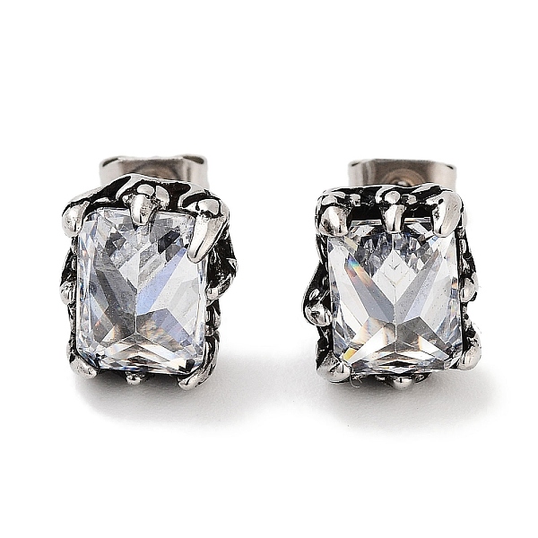 PandaHall Rectangle 316 Surgical Stainless Steel Pave Clear Cubic Zirconia Stud Earrings for Women Men, Antique Silver, 10x8mm 316 Surgical...
PandaHall Rectangle 316 Surgical Stainless Steel Pave Clear Cubic Zirconia Stud Earrings for Women Men, Antique Silver, 10x8mm 316 Surgical...