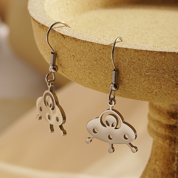PandaHall Stainless Steel Extra-Terrestrial Dangle Earrings for Women Stainless Steel Others Silver
PandaHall Stainless Steel Extra-Terrestrial Dangle Earrings for Women Stainless Steel Others Silver