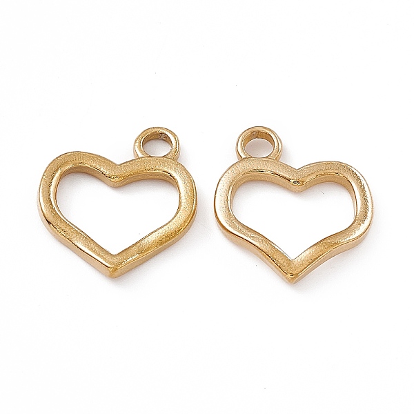 PandaHall Ion Plating(IP) 304 Stainless Steel Pendants, Heart Charm, Real 18K Gold Plated, 19x17.5x2mm, Hole: 3mm 304 Stainless Steel Heart
PandaHall Ion Plating(IP) 304 Stainless Steel Pendants, Heart Charm, Real 18K Gold Plated, 19x17.5x2mm, Hole: 3mm 304 Stainless Steel Heart
